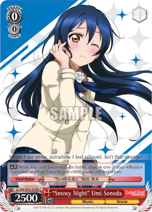 Image for "Snowy Night" Umi Sonoda (Love Live! DX Vol.2) (LL/EN-W02-E088 C) - Weiss Schwarz