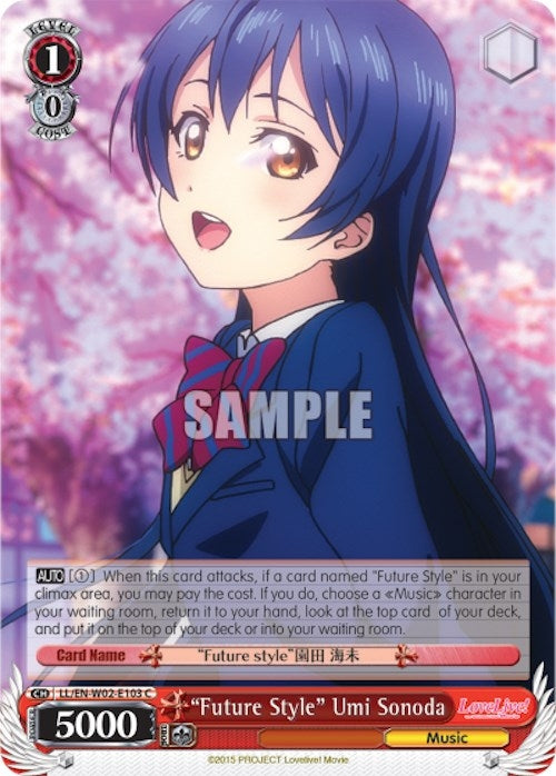Image for "Future Style" Umi Sonoda (Love Live! DX Vol.2) (LL/EN-W02-E103 C) - Weiss Schwarz