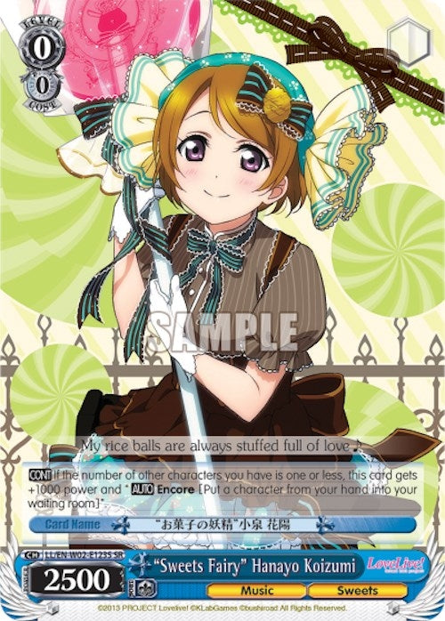 Image for "Sweets Fairy" Hanayo Koizumi (SR) (Love Live! DX Vol.2) (LL/EN-W02-E123S SR) - Weiss Schwarz