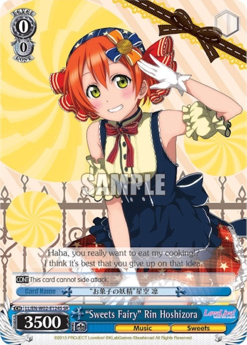 Image for "Sweets Fairy" Rin Hoshizora (SR) (Love Live! DX Vol.2) (LL/EN-W02-E124S SR) - Weiss Schwarz