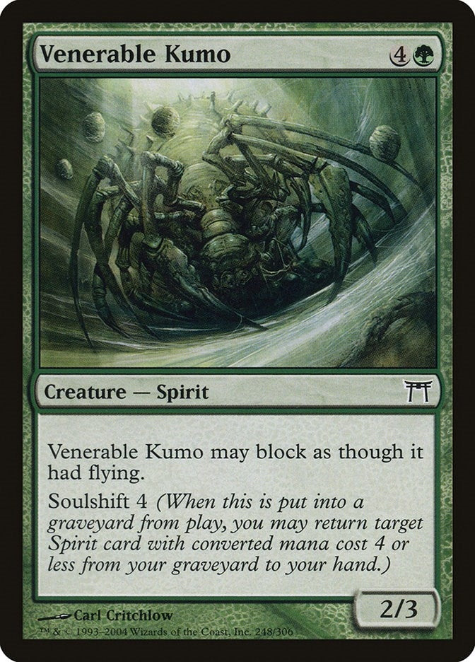 Image for Venerable Kumo (Champions of Kamigawa) (248) - Magic: The Gathering