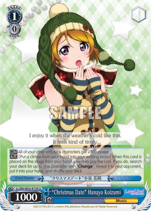 Image for "Christmas Date" Hanayo Koizumi (Love Live! DX Vol.2) (LL/EN-W02-E135 U) - Weiss Schwarz