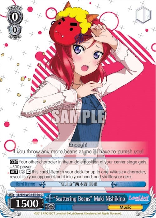 Image for "Scattering Beans" Maki Nishikino (Love Live! DX Vol.2) (LL/EN-W02-E150 C) - Weiss Schwarz