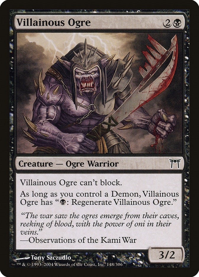 Image for Villainous Ogre (Champions of Kamigawa) (148) - Magic: The Gathering