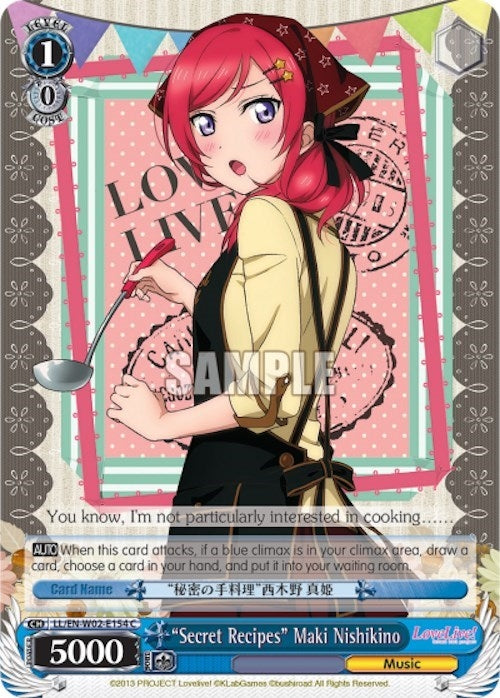 Image for "Secret Recipes" Maki Nishikino (Love Live! DX Vol.2) (LL/EN-W02-E154 C) - Weiss Schwarz