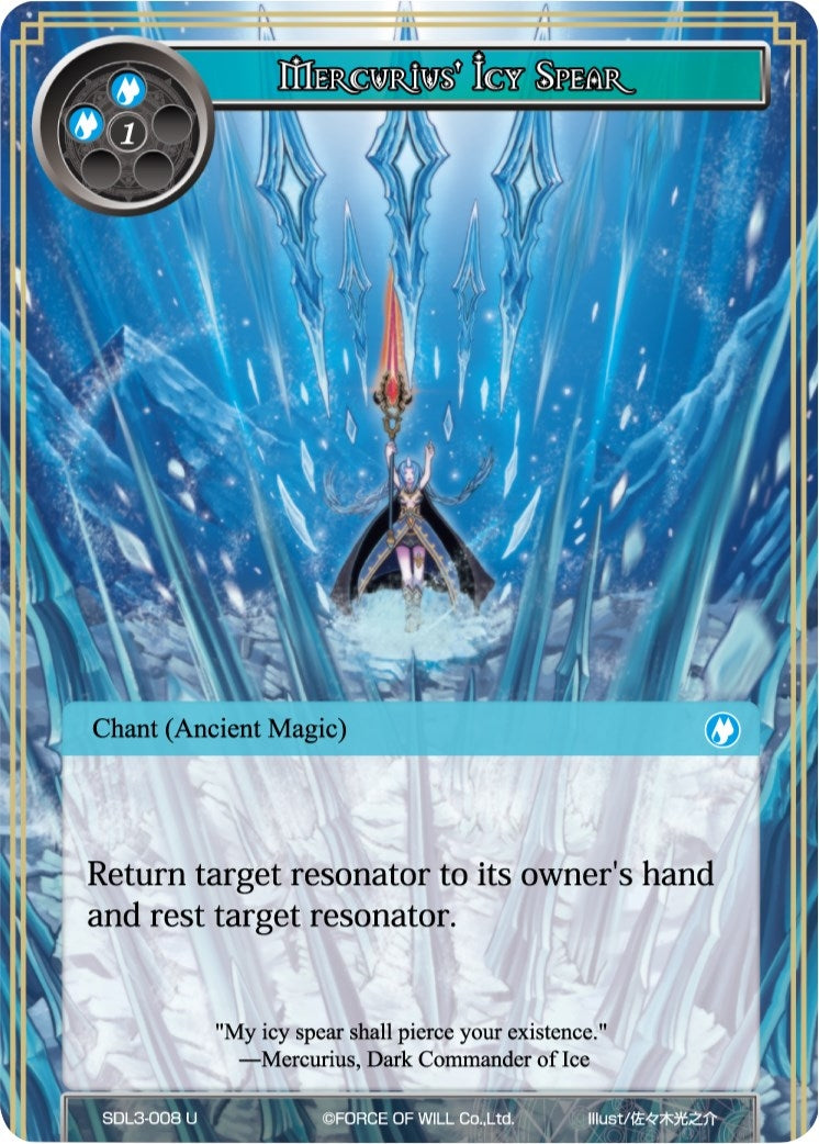 Image for Mercurius' Icy Spear (L1 Starter Deck - Malefic Ice) (SDL3-008) - Force of Will