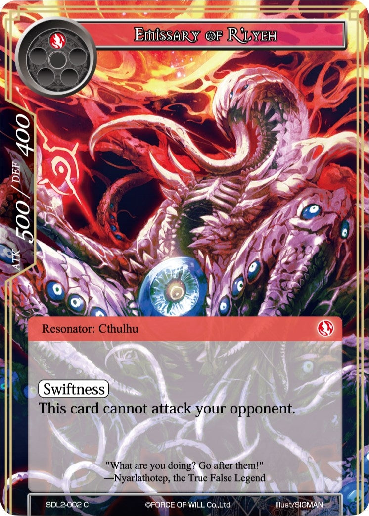 Image for Emissary of R'lyeh (L1 Starter Deck - Rage of R'lyeh) (SDL2-002) - Force of Will