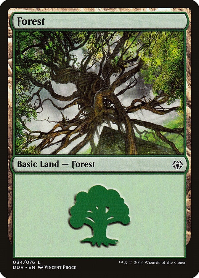 Image for Forest (034) (Duel Decks: Nissa vs. Ob Nixilis) (34) - Magic: The Gathering