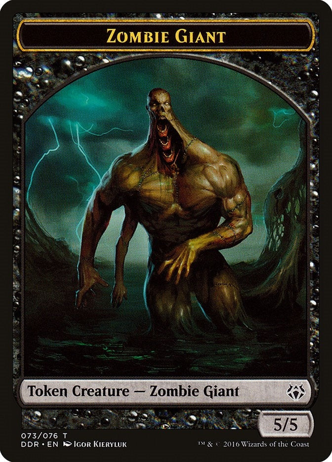 Image for Zombie Giant Token (Duel Decks: Nissa vs. Ob Nixilis) (73) - Magic: The Gathering