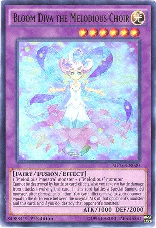 Image for Bloom Diva the Melodious Choir (2016 Mega-Tins Mega Pack) (MP16-EN020) - YuGiOh