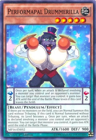 Image for Performapal Drummerilla (2016 Mega-Tins Mega Pack) (MP16-EN052) - YuGiOh