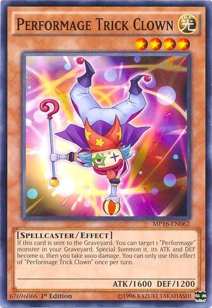 Image for Performage Trick Clown (2016 Mega-Tins Mega Pack) (MP16-EN062) - YuGiOh