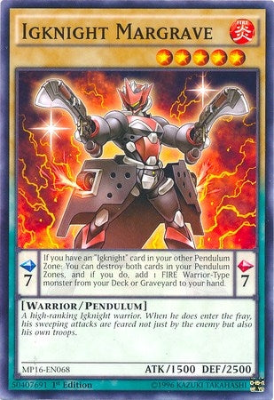 Image for Igknight Margrave (2016 Mega-Tins Mega Pack) (MP16-EN068) - YuGiOh