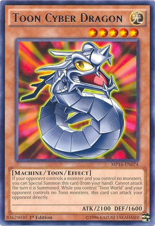 Image for Toon Cyber Dragon (2016 Mega-Tins Mega Pack) (MP16-EN074) - YuGiOh