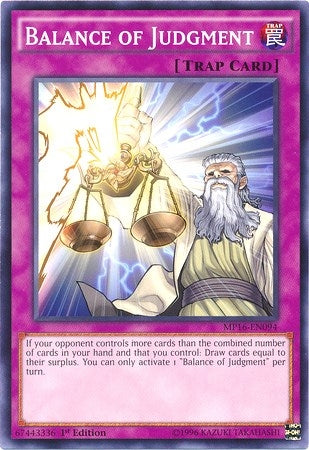 Image for Balance of Judgment (2016 Mega-Tins Mega Pack) (MP16-EN094) - YuGiOh