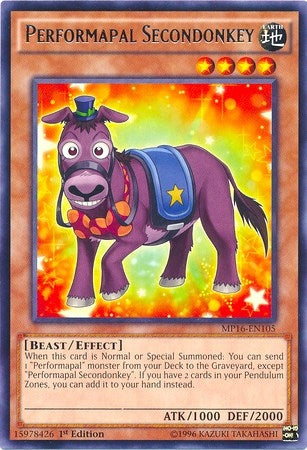 Image for Performapal Secondonkey (2016 Mega-Tins Mega Pack) (MP16-EN105) - YuGiOh