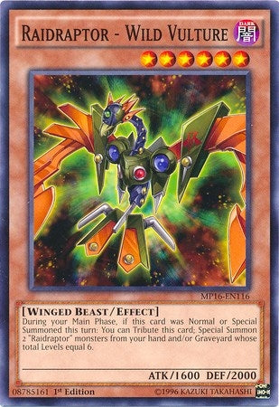 Image for Raidraptor - Wild Vulture (2016 Mega-Tins Mega Pack) (MP16-EN116) - YuGiOh