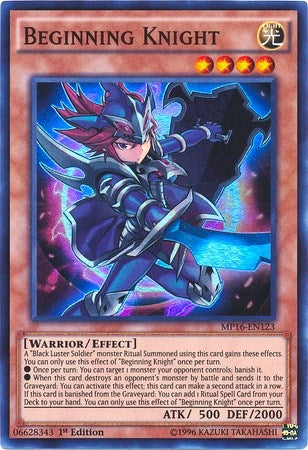 Image for Beginning Knight (2016 Mega-Tins Mega Pack) (MP16-EN123) - YuGiOh