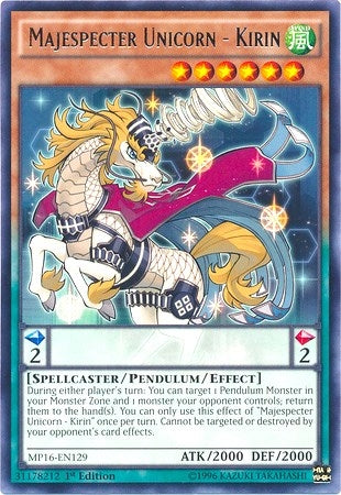 Image for Majespecter Unicorn - Kirin (2016 Mega-Tins Mega Pack) (MP16-EN129) - YuGiOh