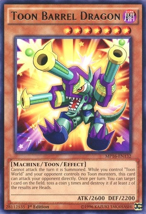 Image for Toon Barrel Dragon (2016 Mega-Tins Mega Pack) (MP16-EN132) - YuGiOh