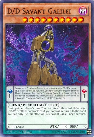 Image for D/D Savant Galilei (2016 Mega-Tins Mega Pack) (MP16-EN166) - YuGiOh