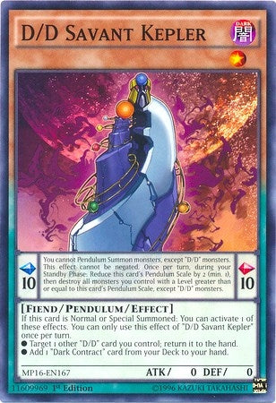 Image for D/D Savant Kepler (2016 Mega-Tins Mega Pack) (MP16-EN167) - YuGiOh
