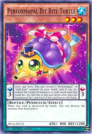 Image for Performapal Bit Bite Turtle (2016 Mega-Tins Mega Pack) (MP16-EN176) - YuGiOh