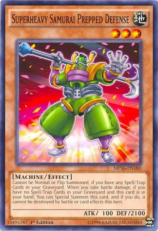 Image for Superheavy Samurai Prepped Defense (2016 Mega-Tins Mega Pack) (MP16-EN180) - YuGiOh