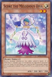 Image for Score the Melodious Diva (2016 Mega-Tins Mega Pack) (MP16-EN184) - YuGiOh