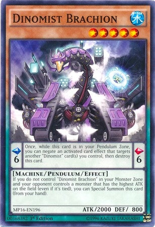 Image for Dinomist Brachion (2016 Mega-Tins Mega Pack) (MP16-EN196) - YuGiOh