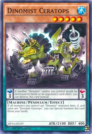 Image for Dinomist Ceratops (2016 Mega-Tins Mega Pack) (MP16-EN197) - YuGiOh