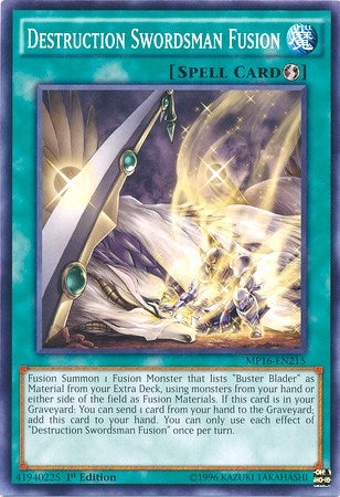 Image for Destruction Swordsman Fusion (2016 Mega-Tins Mega Pack) (MP16-EN215) - YuGiOh