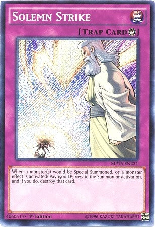 Image for Solemn Strike (2016 Mega-Tins Mega Pack) (MP16-EN231) - YuGiOh