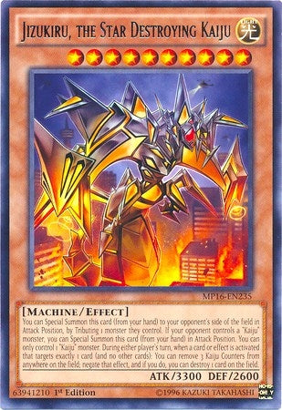 Image for Jizukiru, the Star Destroying Kaiju (2016 Mega-Tins Mega Pack) (MP16-EN235) - YuGiOh