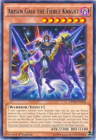 Image for Arisen Gaia the Fierce Knight (2016 Mega-Tins Mega Pack) (MP16-EN238) - YuGiOh