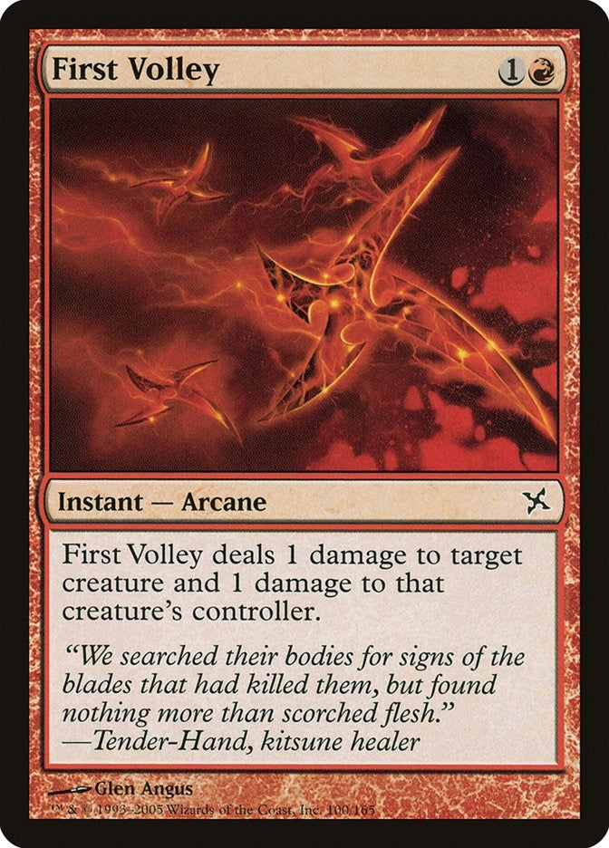 Image for First Volley (Betrayers of Kamigawa) (100) - Magic: The Gathering