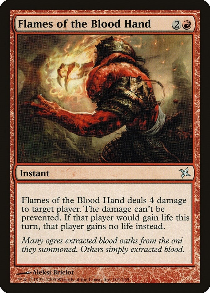 Image for Flames of the Blood Hand (Betrayers of Kamigawa) (101) - Magic: The Gathering