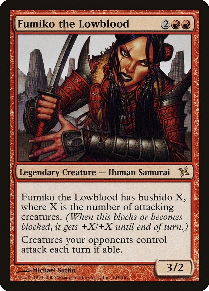 Image for Fumiko the Lowblood (Betrayers of Kamigawa) (104) - Magic: The Gathering