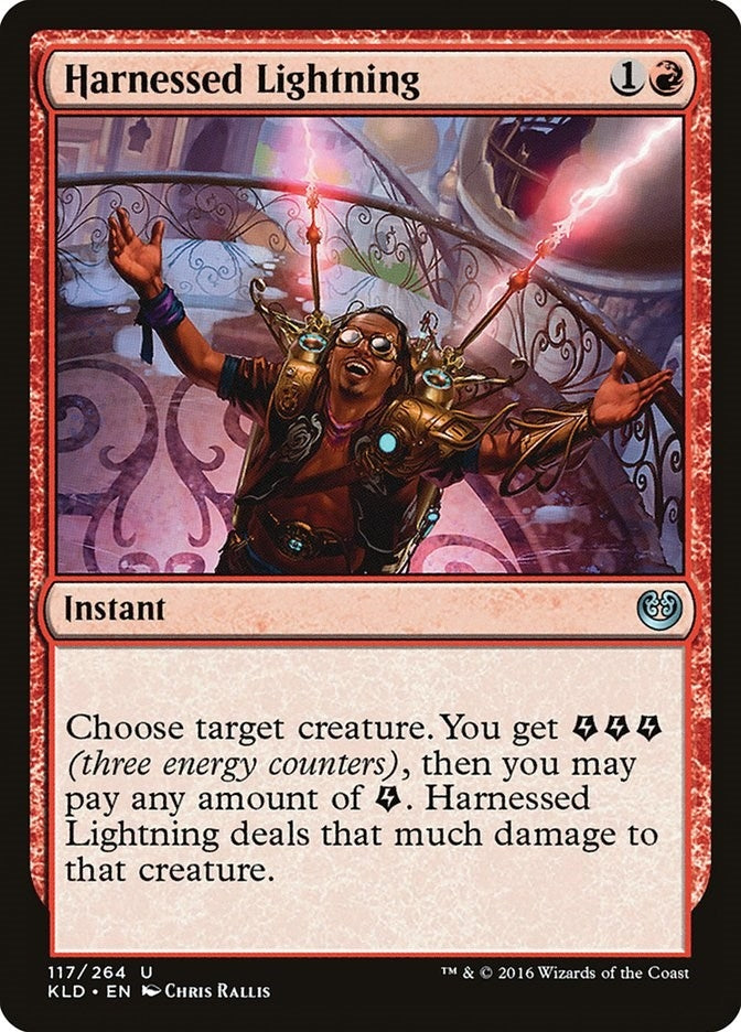 Image for Harnessed Lightning (Kaladesh) (117) - Magic: The Gathering