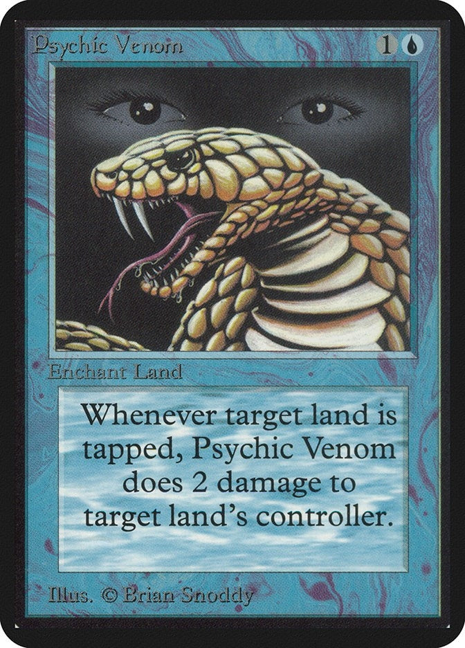 Image for Psychic Venom (Alpha Edition) - Magic: The Gathering