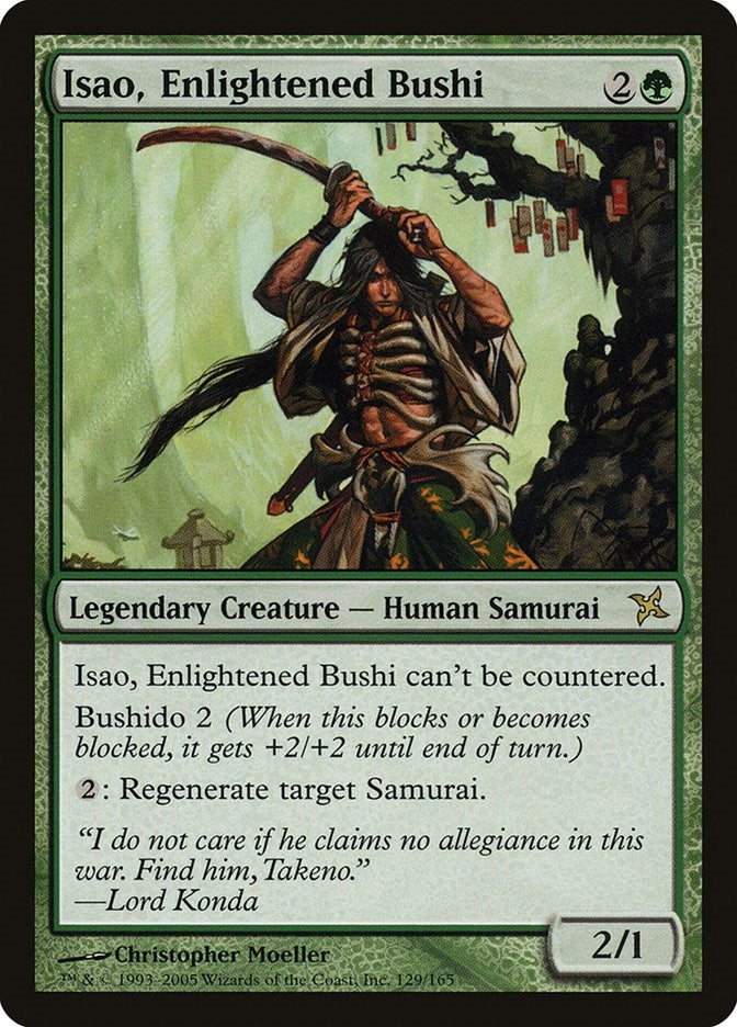 Image for Isao, Enlightened Bushi (Betrayers of Kamigawa) (129) - Magic: The Gathering