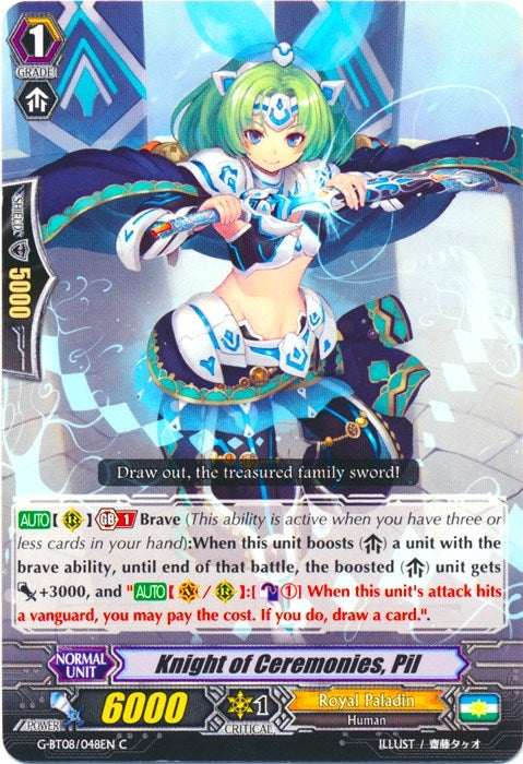 Image for Knight of Ceremonies, Pil (G-BT08: Absolute Judgment) (G-BT08/048EN) - Cardfight Vanguard