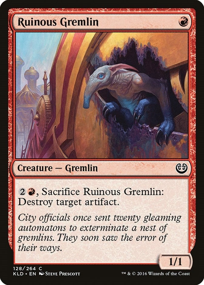 Image for Ruinous Gremlin (Kaladesh) (128) - Magic: The Gathering