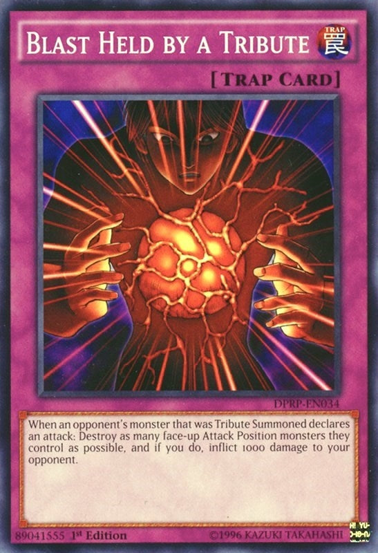 Image for Blast Held by a Tribute (Duelist Pack: Rivals of the Pharaoh) (DPRP-EN034) - YuGiOh