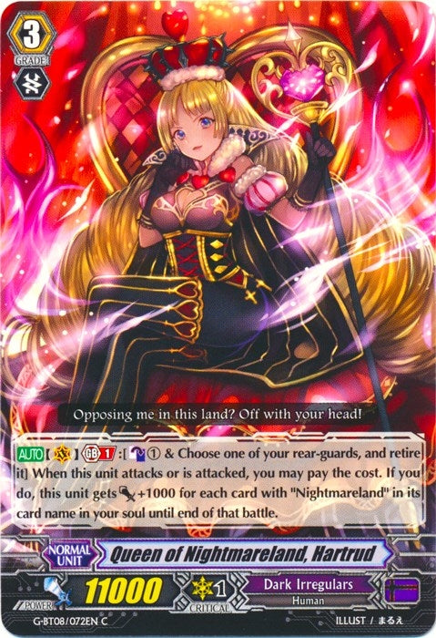 Image for Queen of Nightmareland, Hartrud (G-BT08: Absolute Judgment) (G-BT08/072EN) - Cardfight Vanguard
