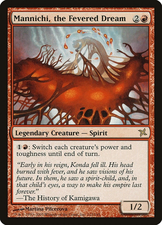 Image for Mannichi, the Fevered Dream (Betrayers of Kamigawa) (112) - Magic: The Gathering