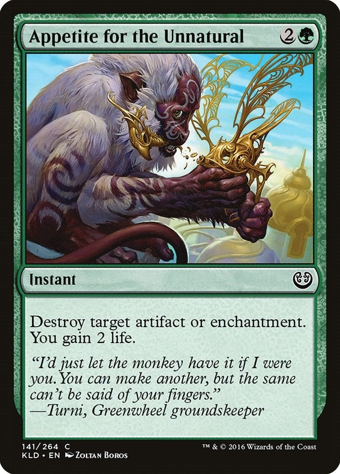 Image for Appetite for the Unnatural (Kaladesh) (141) - Magic: The Gathering