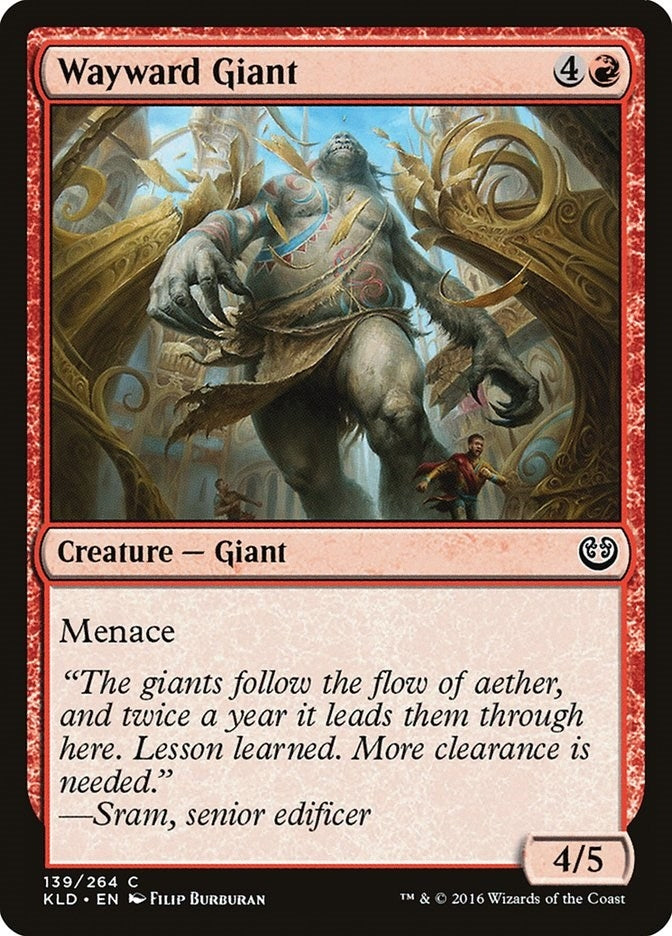 Image for Wayward Giant (Kaladesh) (139) - Magic: The Gathering