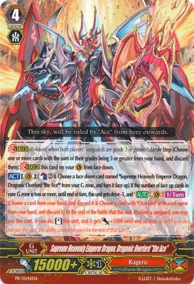 Image for Supreme Heavenly Emperor Dragon, Dragonic Overlord "The Ace" (Promo Cards) (PR/0246EN) - Cardfight Vanguard