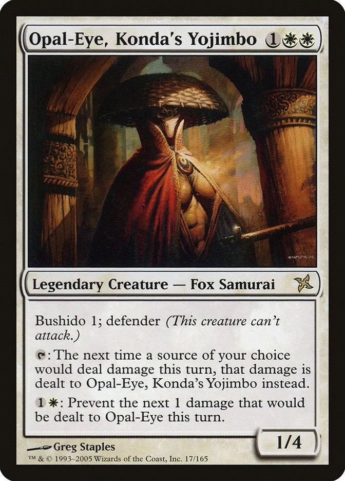 Image for Opal-Eye, Konda's Yojimbo (Betrayers of Kamigawa) (17) - Magic: The Gathering